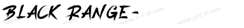 Black Range字体转换